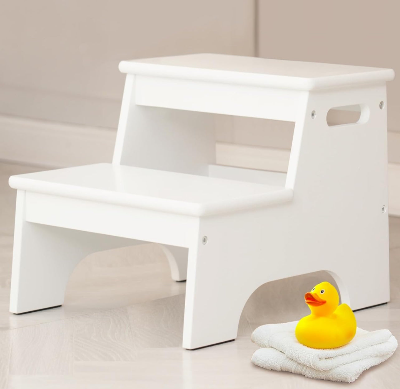 Wood 2 Step Stool for Kids