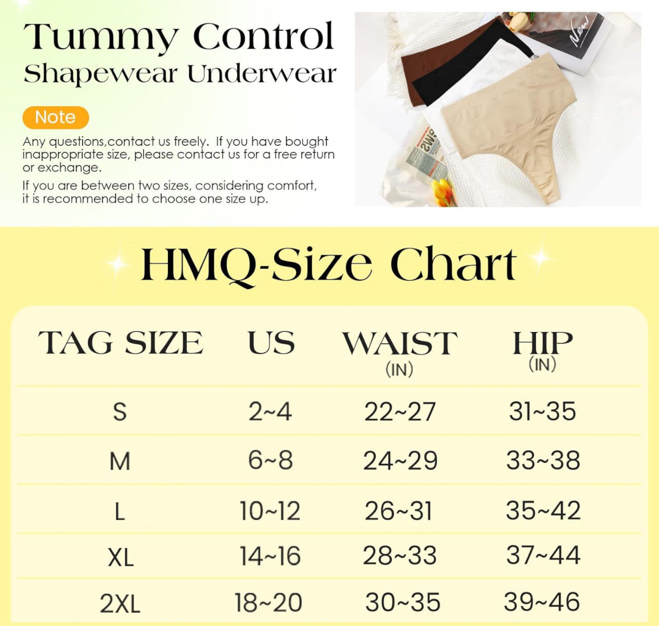 Tummy Control Thong Shapewear SZ SM